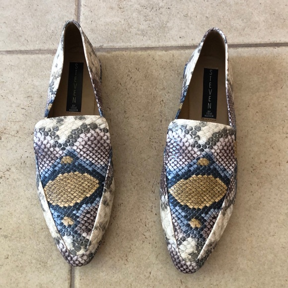 Steven by Steve Madden Snake Print Loafers - Picture 3 of 6